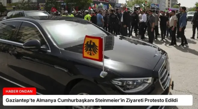Gaziantep’te Almanya Cumhurbaşkanı Steinmeier’in Ziyareti Protesto Edildi