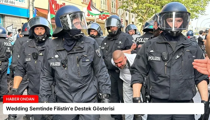 Wedding Semtinde Filistin’e Destek Gösterisi