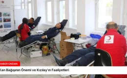 Kan Bağışının Önemi ve Kızılay’ın Faaliyetleri