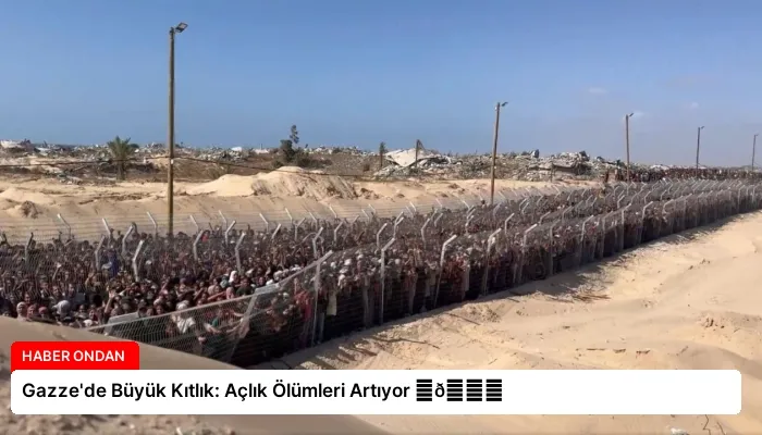 Gazze’de Büyük Kıtlık: Açlık Ölümleri Artıyor ⏬👇