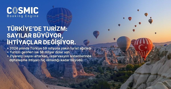  COSMIC Booking Engine, Türk turizminde dijital dönüşüm lideri olmayı hedefliyor