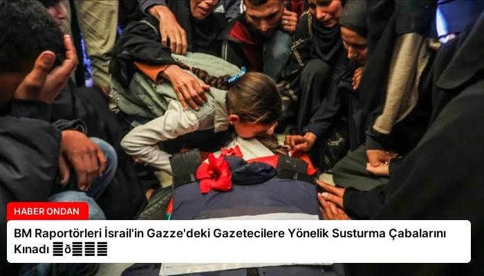 BM Raportörleri İsrail’in Gazze’deki Gazetecilere Yönelik Susturma Çabalarını Kınadı ⏬👇