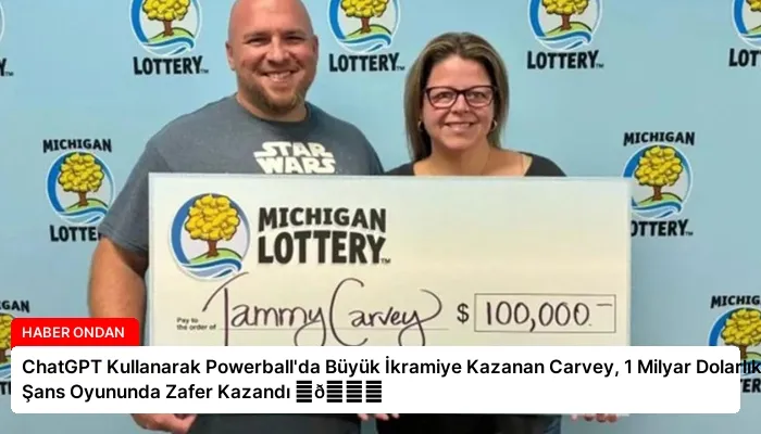 ChatGPT Kullanarak Powerball’da Büyük İkramiye Kazanan Carvey, 1 Milyar Dolarlık Şans Oyununda Zafer Kazandı ⏬👇