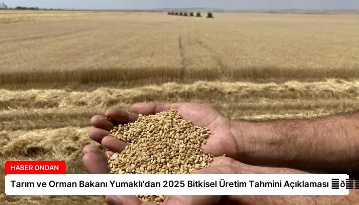 Tarım ve Orman Bakanı Yumaklı’dan 2025 Bitkisel Üretim Tahmini Açıklaması ⏬👇