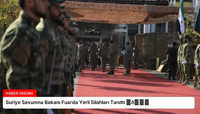 Suriye Savunma Bakanı Fuarda Yerli Silahları Tanıttı ⏬👇