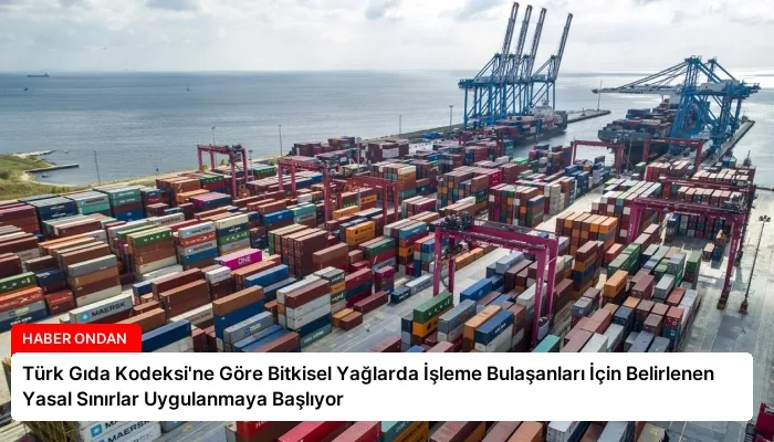 Türk Gıda Kodeksi’ne Göre Bitkisel Yağlarda İşleme Bulaşanları İçin Belirlenen Yasal Sınırlar Uygulanmaya Başlıyor