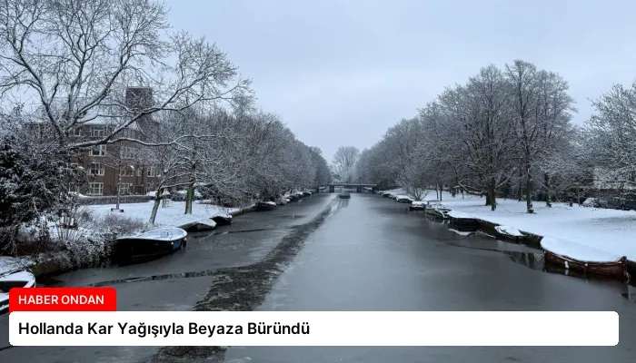 Hollanda Kar Yağışıyla Beyaza Büründü