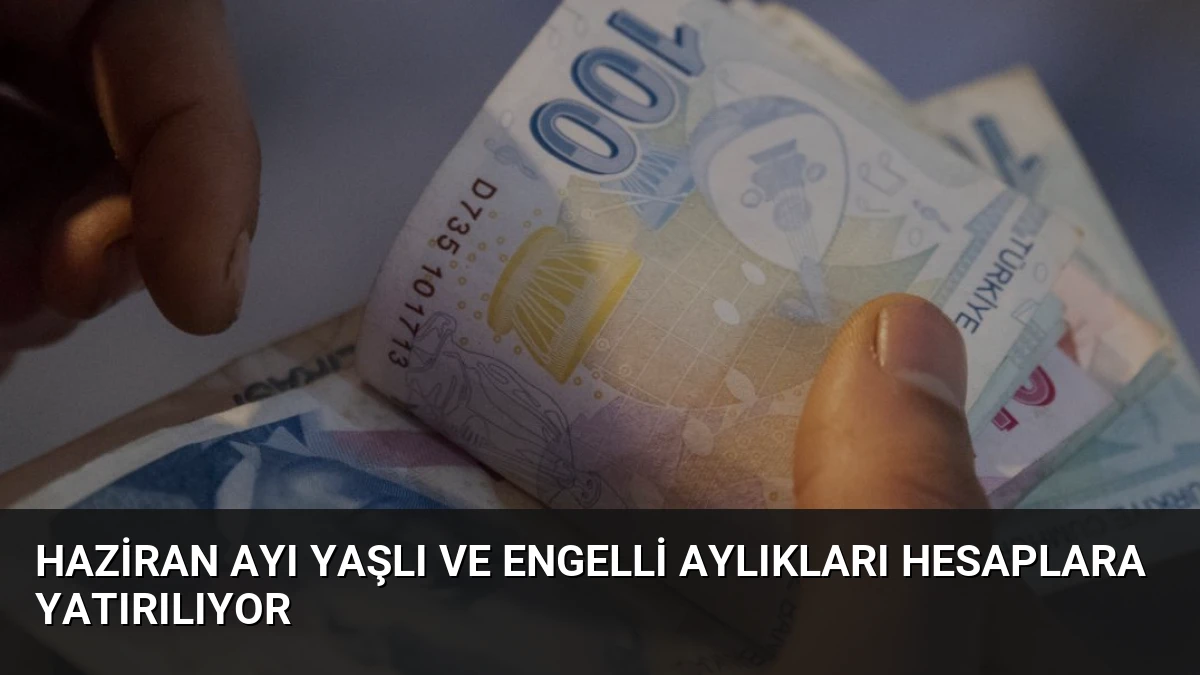 Haziran Ayı Yaşlı ve Engelli Aylıkları Hesaplara Yatırılıyor
