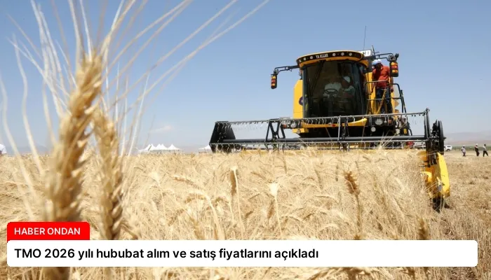 TMO 2026 yılı hububat alım ve satış fiyatlarını açıkladı