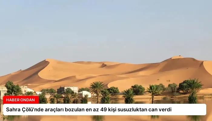 Sahra Çölü’nde araçları bozulan en az 49 kişi susuzluktan can verdi