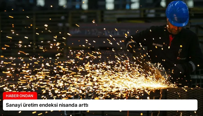 Sanayi üretim endeksi nisanda arttı