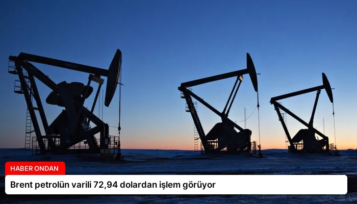 Brent petrolün varili 72,94 dolardan işlem görüyor