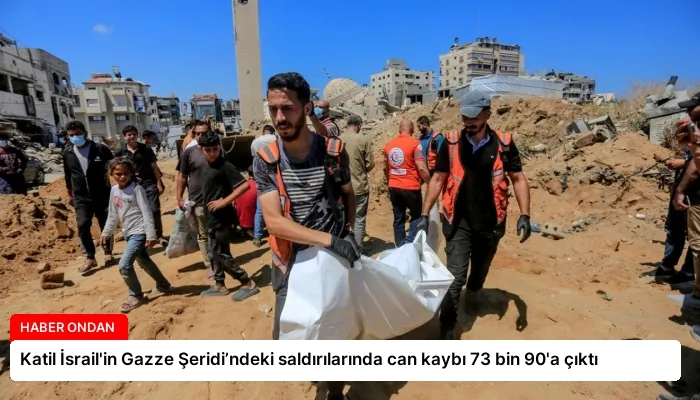Katil İsrail’in Gazze Şeridi’ndeki saldırılarında can kaybı 73 bin 90’a çıktı
