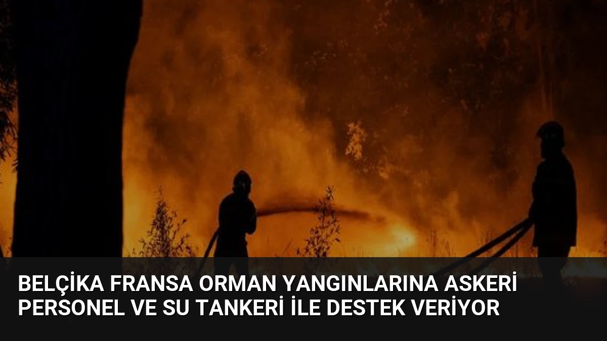 Belçika Fransa Orman Yangınlarına Askeri Personel ve Su Tankeri ile Destek Veriyor