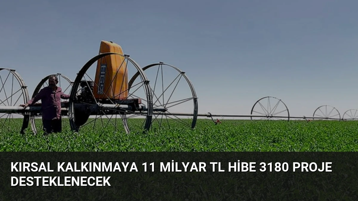 Kırsal Kalkınmaya 11 Milyar TL Hibe 3180 Proje Desteklenecek