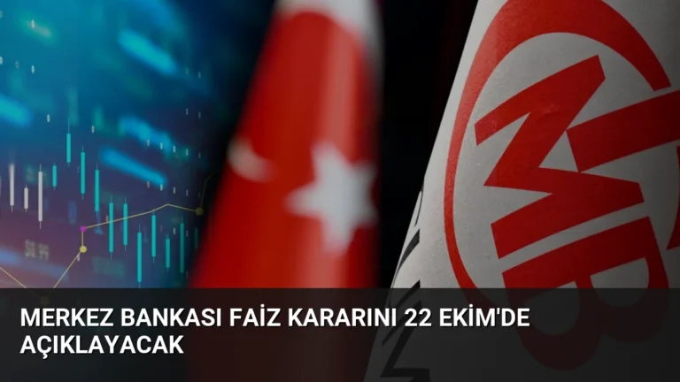 Merkez Bankası Faiz Kararını 22 Ekim’de Açıklayacak